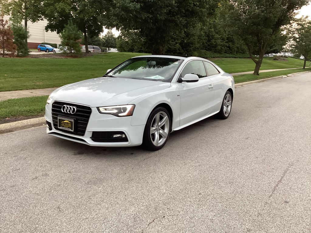 Glacier White Metallic 2015 Audi A5 Coupe All-Wheel Drive 8-Speed Automatic