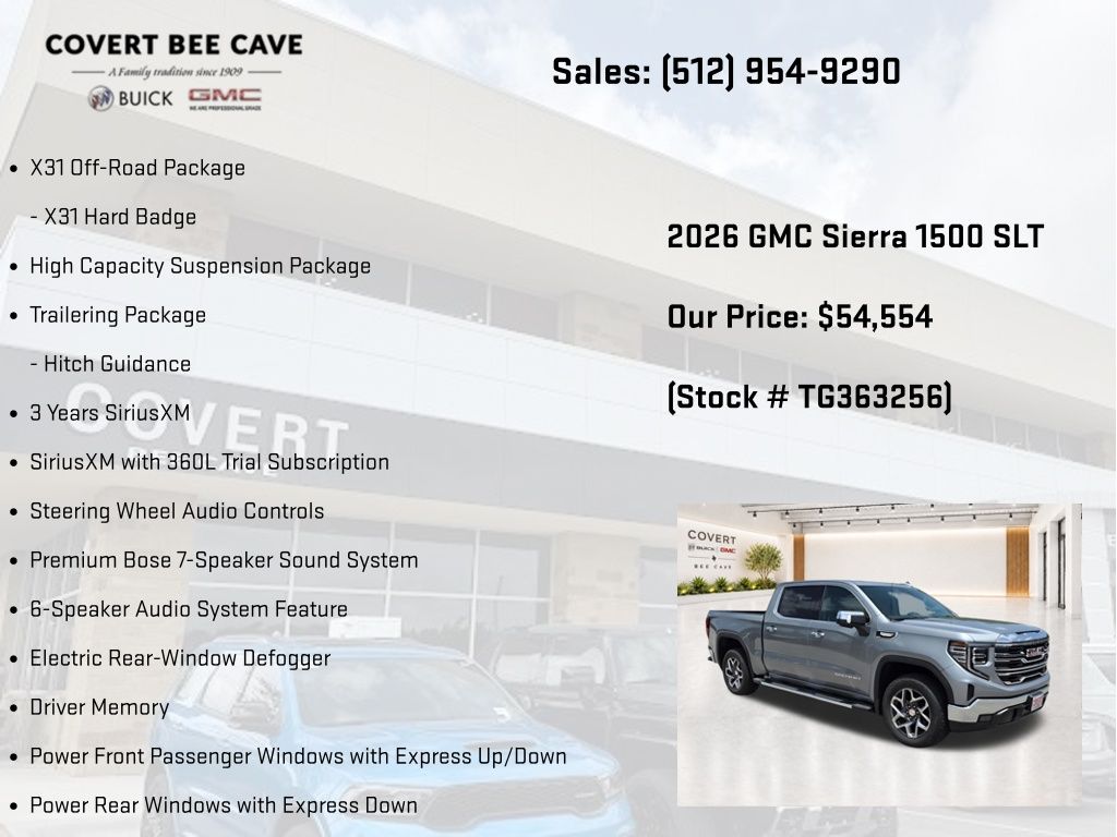 New 2026 Silver GMC SLT image 31
