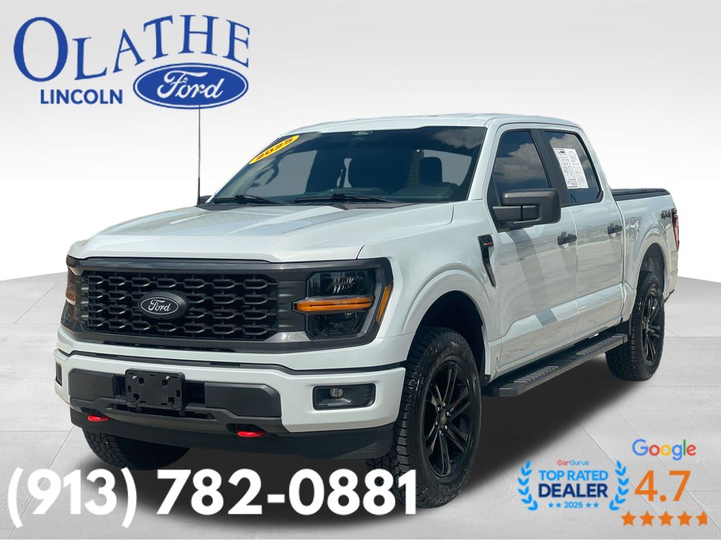 Space White Metallic 2025 Ford F-150 Pickup Truck Four-Wheel Drive Automatic