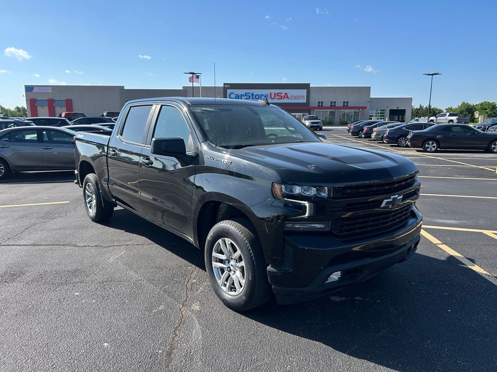 Black 2021 Chevrolet Silverado 1500 RST Crew Cab 4WD Pickup Truck Four-Wheel Drive 8-Speed Automatic