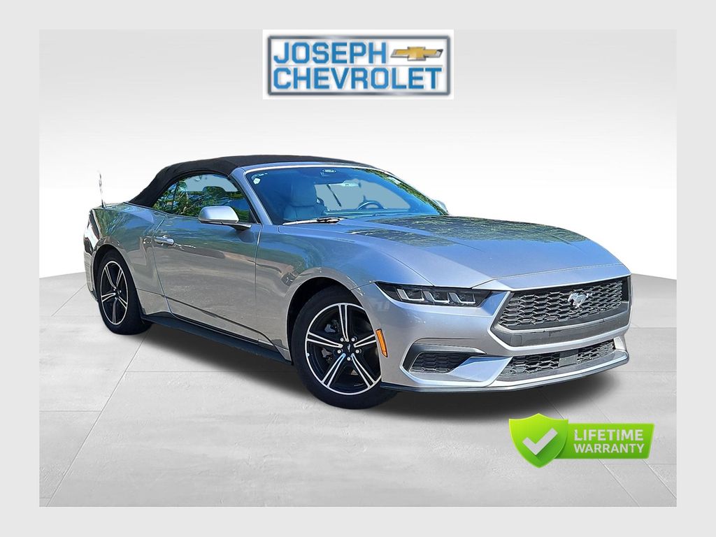 Silver Metallic 2024 Ford Mustang Convertible Rear-Wheel Drive Automatic