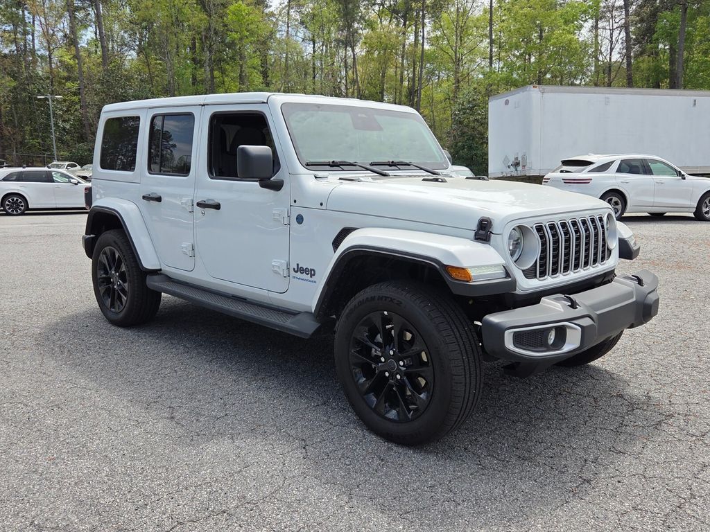 Bright White Clearcoat 2025 Jeep Wrangler 4xe Sahara 4WD SUV / Crossover Four-Wheel Drive 8-Speed Automatic