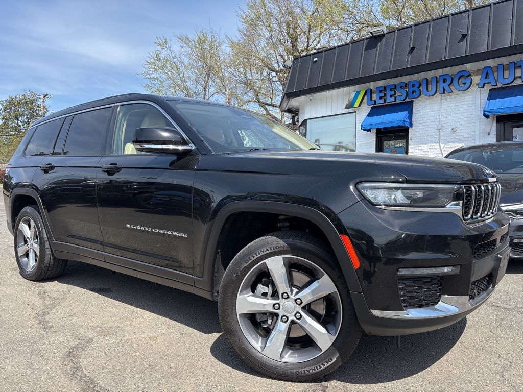 Diamond Black Crystal Pearlcoat 2021 Jeep Grand Cherokee L Limited 4WD SUV / Crossover Four-Wheel Drive 8-Speed Automatic