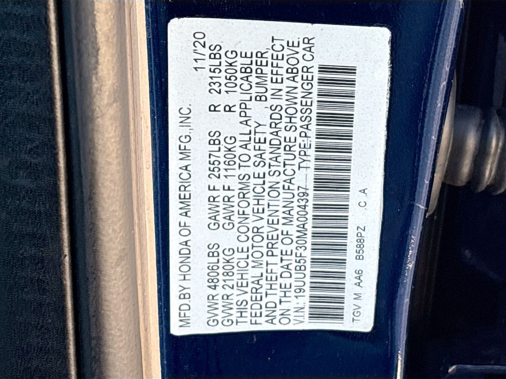 Used 2021 Blue Acura Base image 32