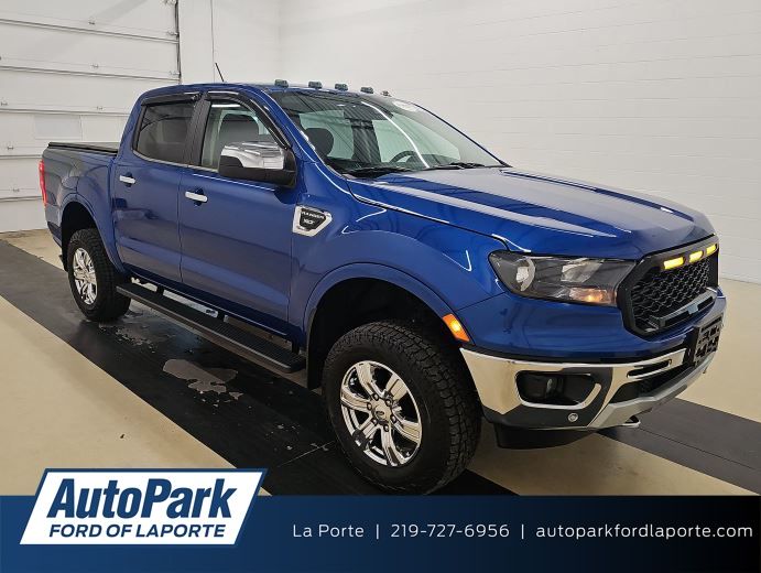 Lightning Blue Metallic 2019 Ford Ranger Pickup Truck Four-Wheel Drive Automatic