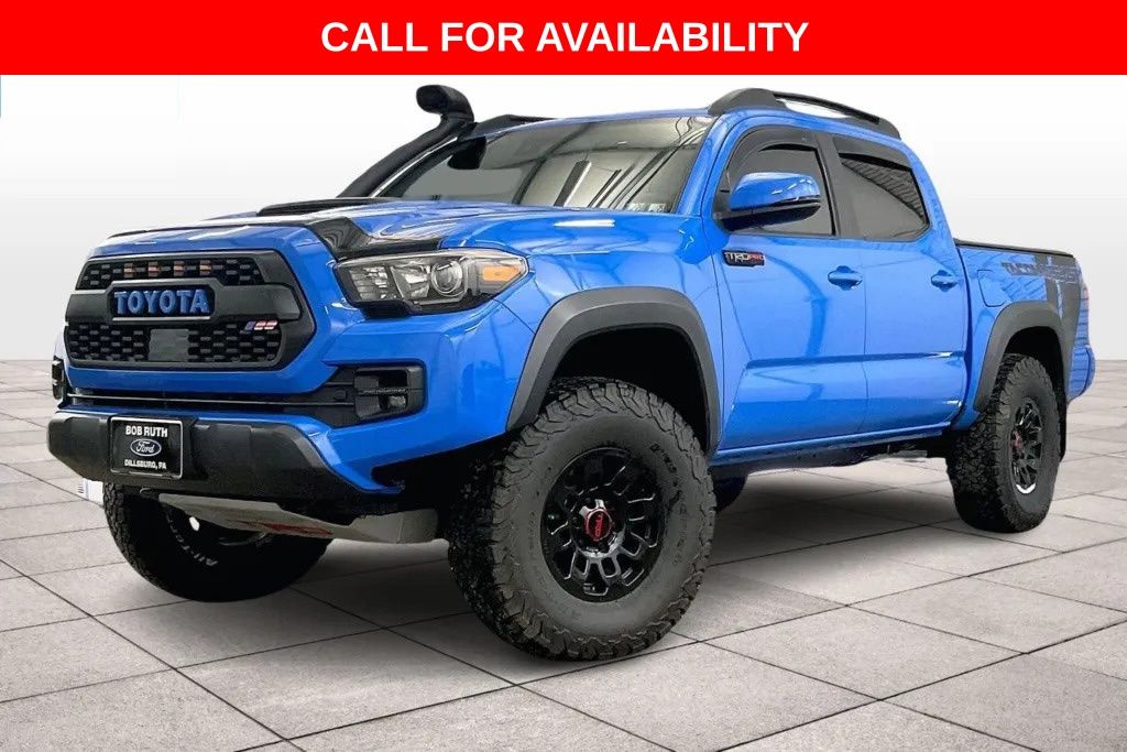 Blue 2019 Toyota Tacoma Pickup Truck Four-Wheel Drive 6-Speed Automatic