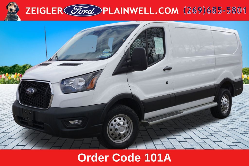 Oxford White 2025 Ford Transit Cargo Van Rear-Wheel Drive 