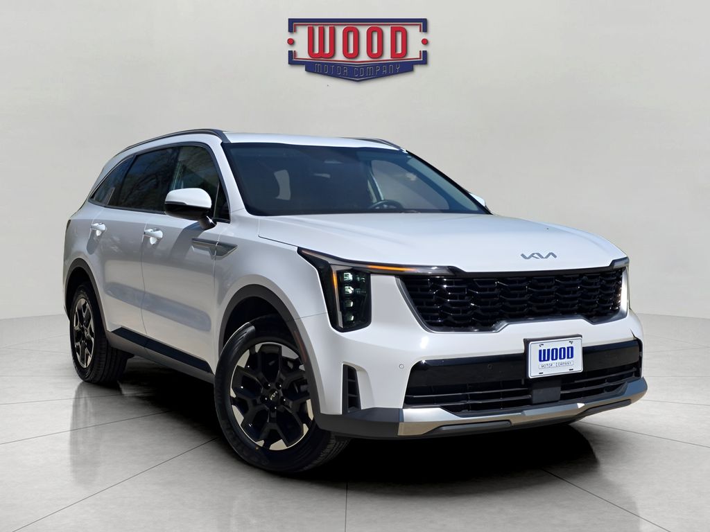 Glacial White Pearl 2024 Kia Sorento S AWD SUV / Crossover All-Wheel Drive 8-Speed Automatic