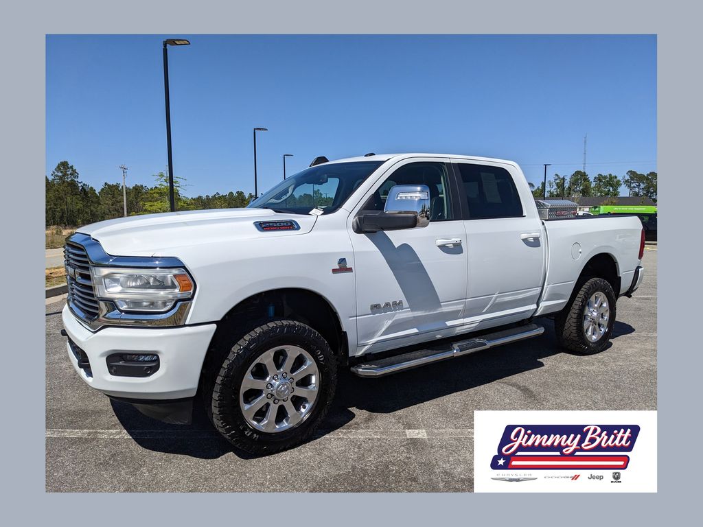 Bright White Clearcoat 2023 RAM 2500 Pickup Truck Four-Wheel Drive 6-Speed Automatic