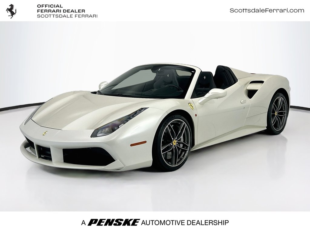 Bianco Avus 2017 Ferrari 488 Convertible Rear-Wheel Drive 7-Speed Automatic