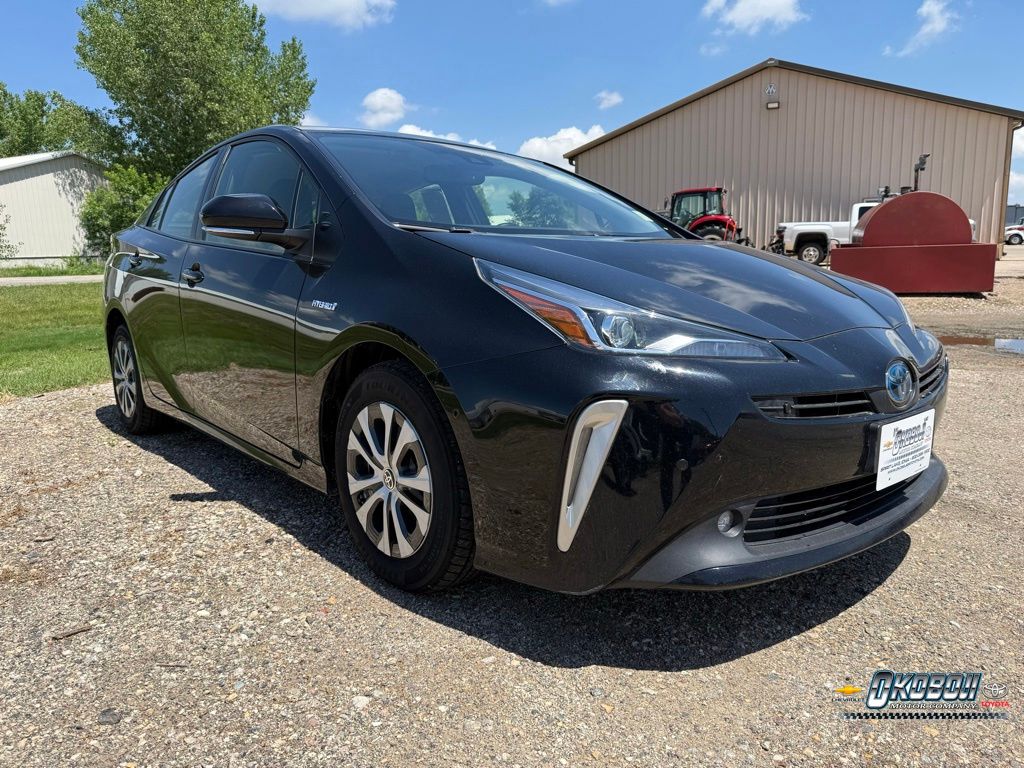 Midnight Black Metallic 2021 Toyota Prius Hatchback All-Wheel Drive Continuously Variable Transmission