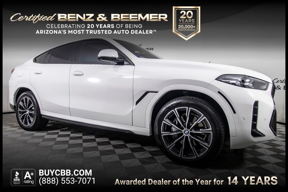 Alpine White 2024 BMW X6 SUV / Crossover All-Wheel Drive 8-Speed Automatic