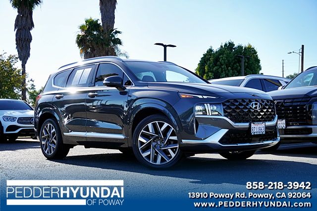Portofino Gray 2022 Hyundai Santa Fe SUV / Crossover Front-Wheel Drive Automatic