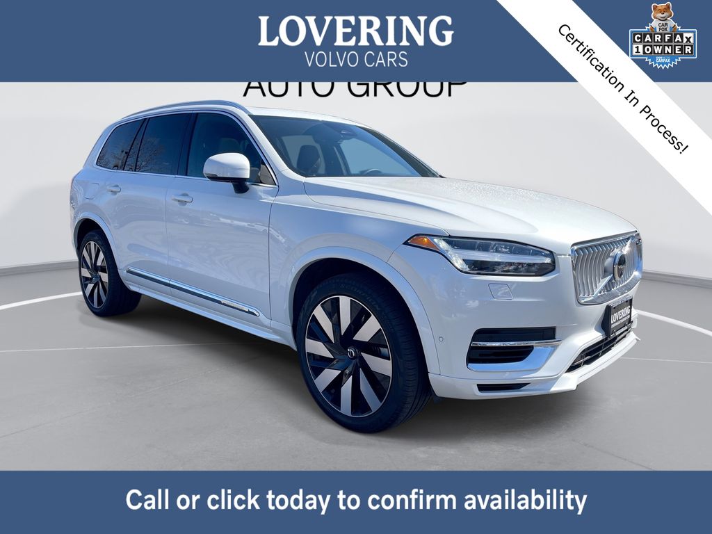 Crystal White Metallic 2024 Volvo XC90 Recharge T8 Plus Bright Theme 7-Passenger eAWD SUV / Crossover All-Wheel Drive Automatic