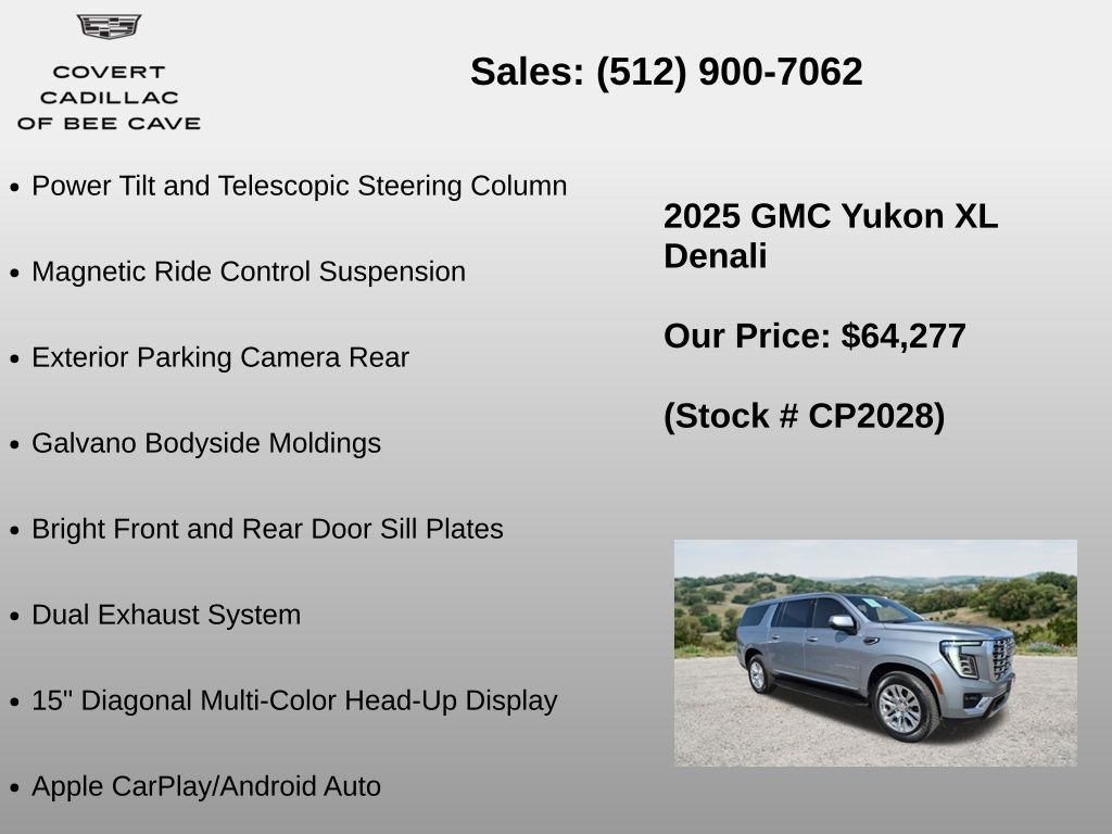 Used Car 2025 Gmc Yukon Xl  Denali For Sale Under $70,000 In Austin, Texas