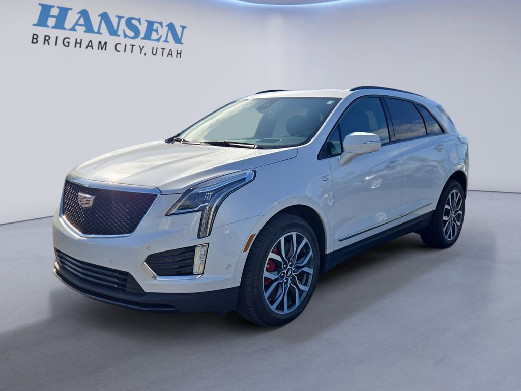 Crystal White Tricoat 2024 Cadillac XT5 Sport AWD SUV / Crossover Four-Wheel Drive 9-Speed Automatic