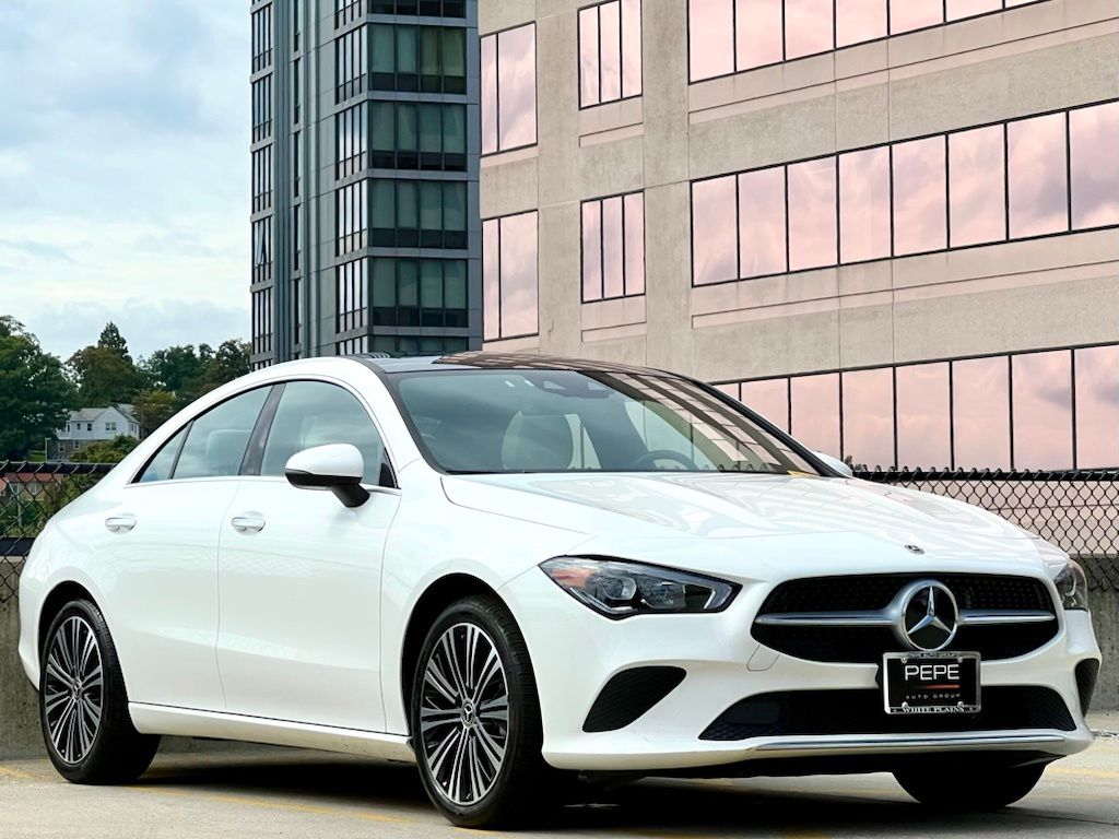 Polar White 2023 Mercedes-Benz CLA Coupe All-Wheel Drive 7-Speed Automatic