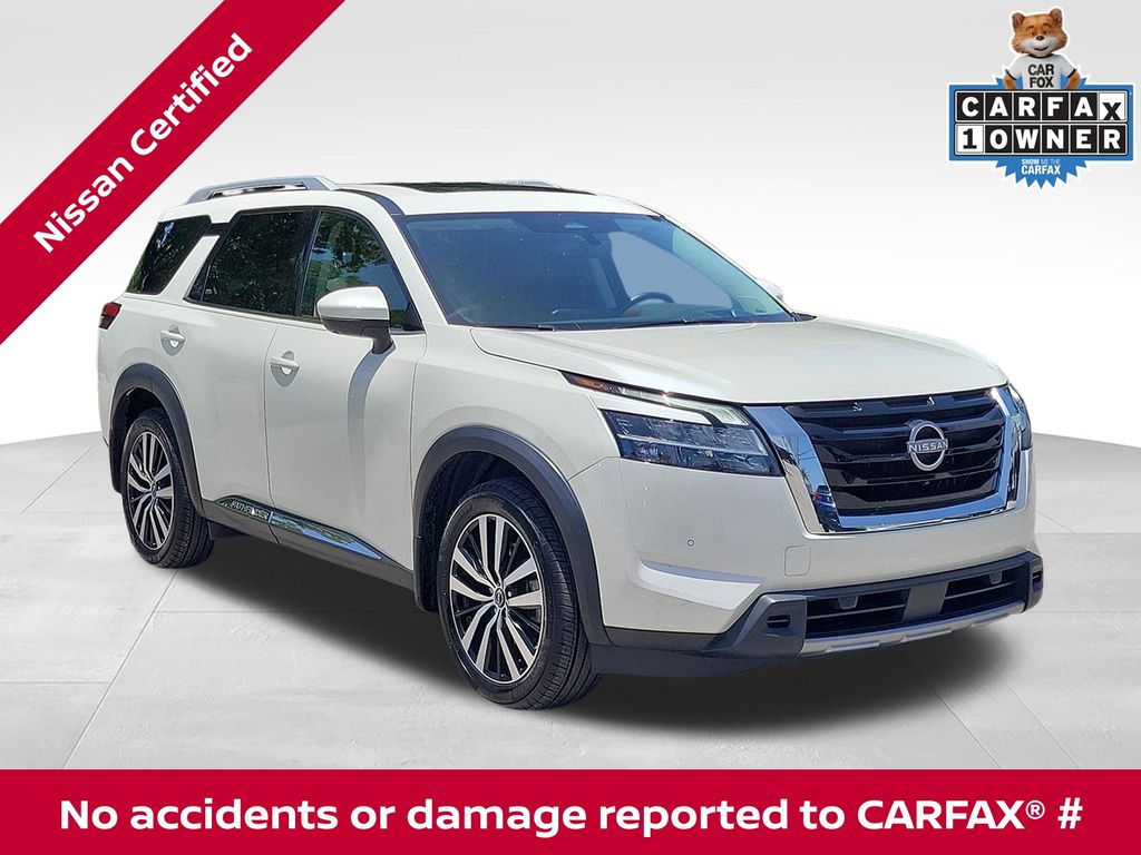 Pearl White Tricoat 2024 Nissan Pathfinder SUV / Crossover Front-Wheel Drive 9-Speed Automatic