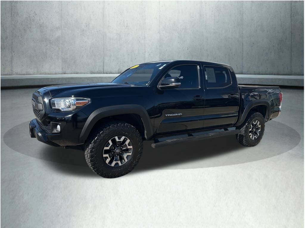 Black 2017 Toyota Tacoma TRD Off Road V6 Double Cab 4WD Pickup Truck Four-Wheel Drive 6-Speed Automatic