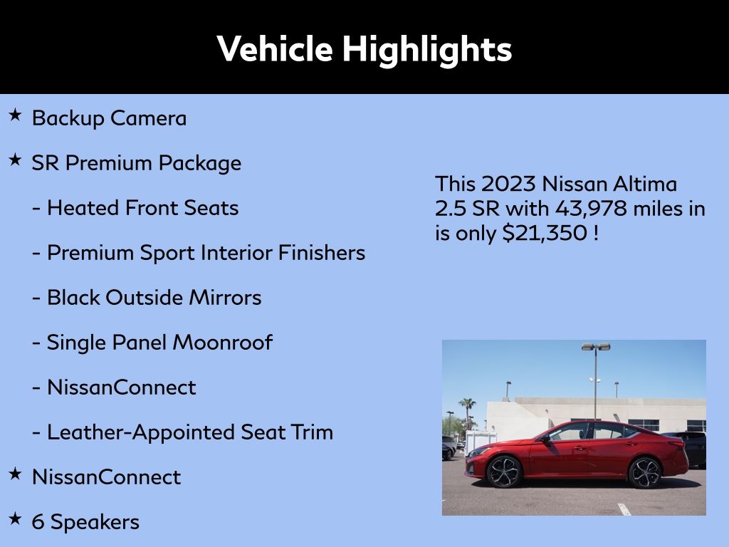 2023 Nissan Altima 2.5 SR 2