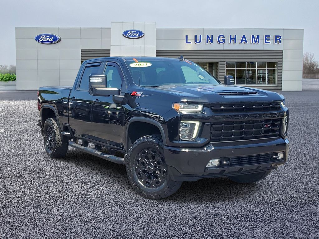 Black 2021 Chevrolet Silverado 2500HD Pickup Truck Four-Wheel Drive 6-Speed Automatic