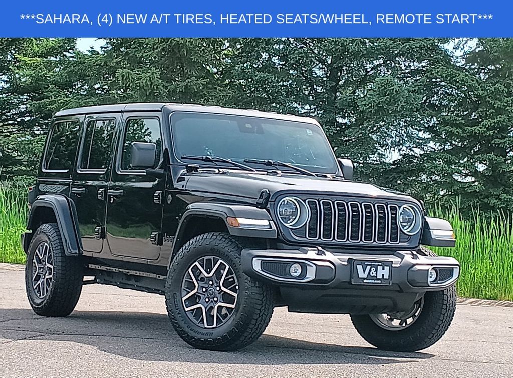 Black Clearcoat 2025 Jeep Wrangler SUV / Crossover Four-Wheel Drive 8-Speed Automatic