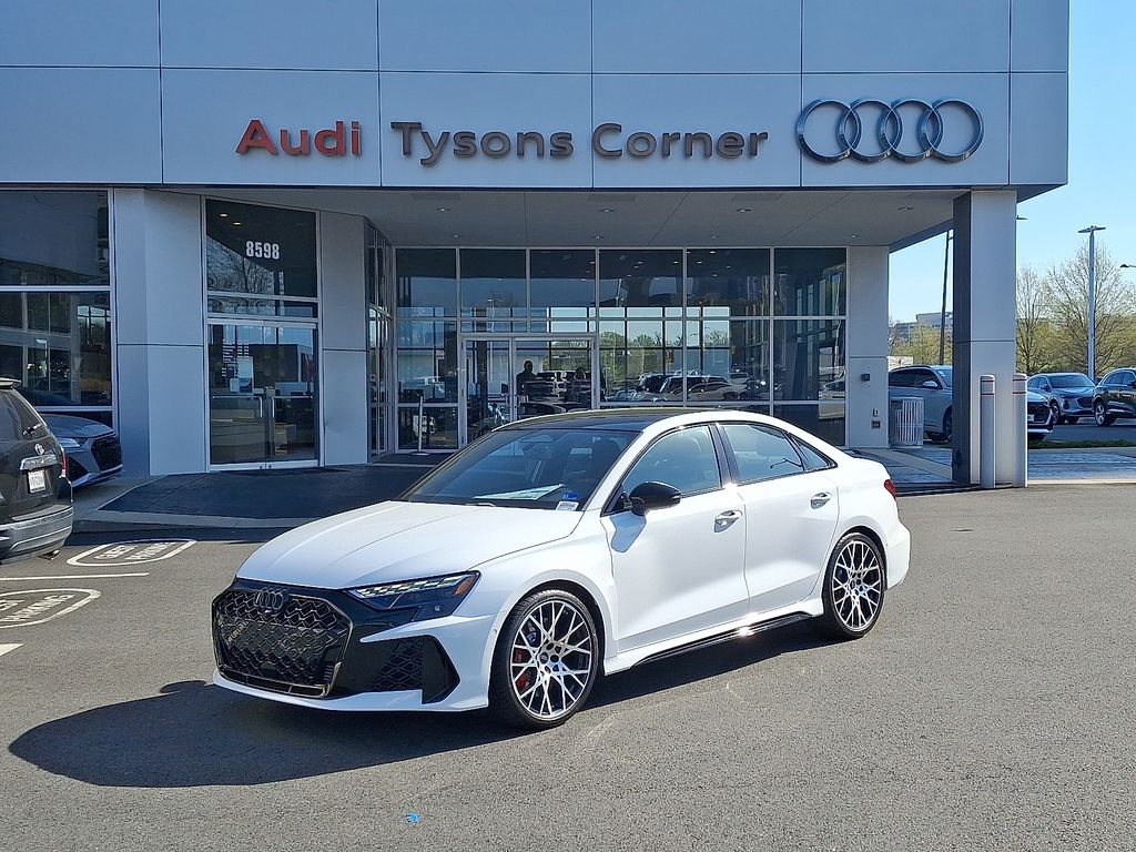 Arkona White 2026 Audi RS 3 2.5T quattro Sedan All-Wheel Drive 7-Speed Automatic