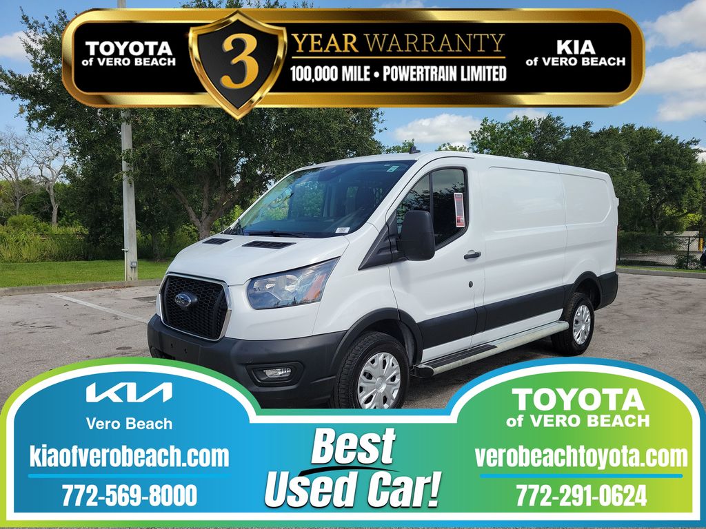 Oxford White 2025 Ford Transit Cargo Van Rear-Wheel Drive