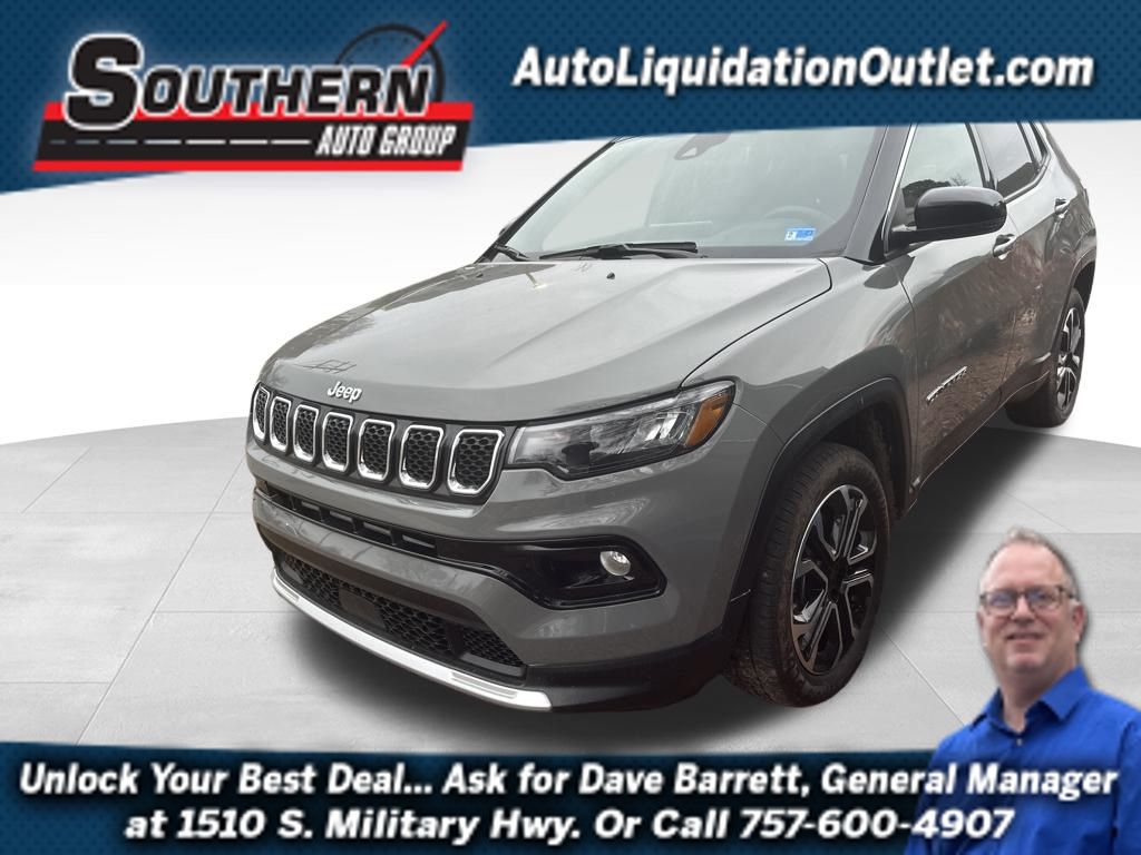 Sting-Gray Clearcoat 2024 Jeep Compass Limited 4WD SUV / Crossover Four-Wheel Drive 8-Speed Automatic