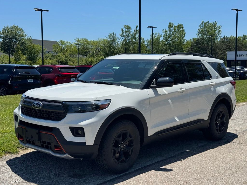 Star White Metallic Tri-Coat 2022 Ford Explorer Timberline AWD SUV / Crossover All-Wheel Drive Automatic