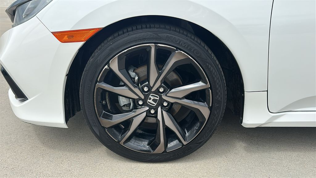 2019 Honda Civic Sport White at Joe Myers Mazda Kia