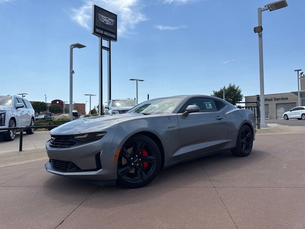 Gray (Satin Steel Metallic) 2022 Chevrolet Camaro Coupe Rear-Wheel Drive Automatic