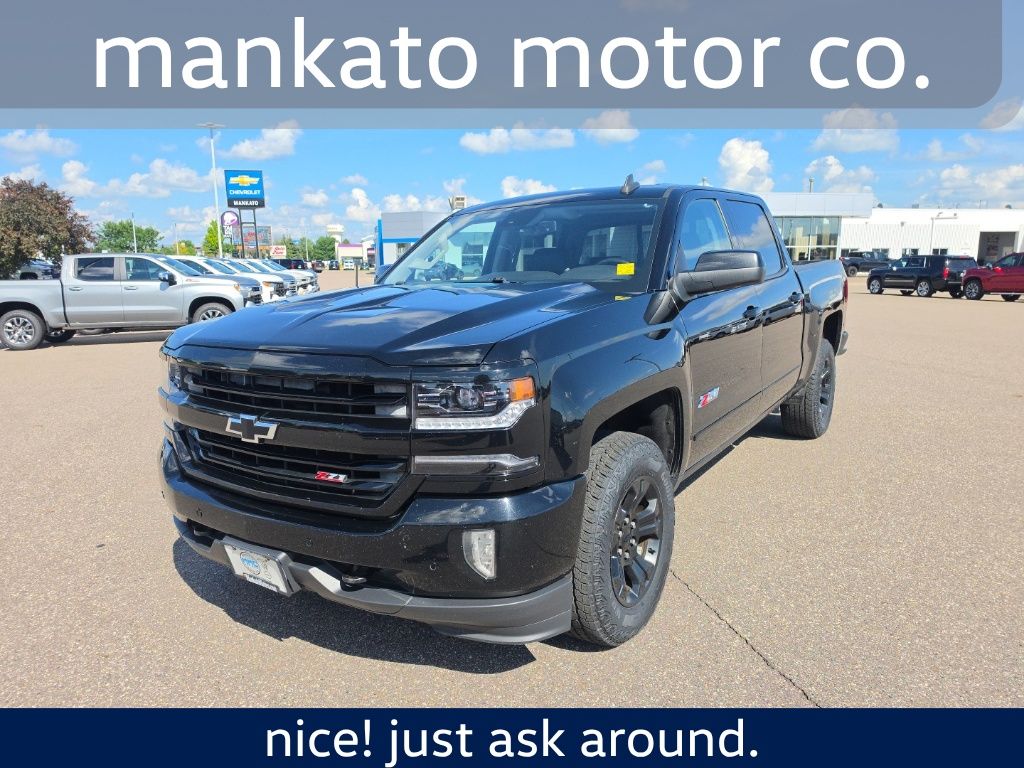 Black 2016 Chevrolet Silverado 1500 Pickup Truck Four-Wheel Drive 8-Speed Automatic Overdrive