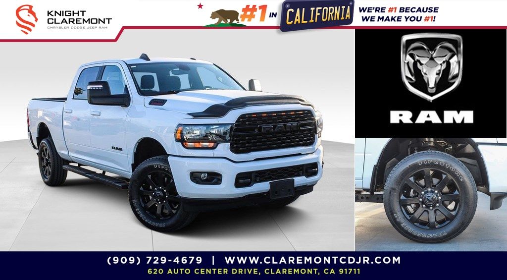 Bright White Clearcoat 2023 RAM 2500 Pickup Truck Four-Wheel Drive 8-Speed Automatic