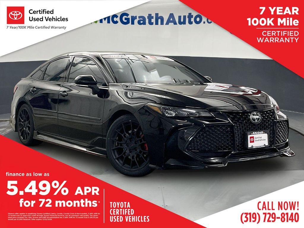 Midnight Black Metallic 2021 Toyota Avalon Sedan Front-Wheel Drive 8-Speed Automatic