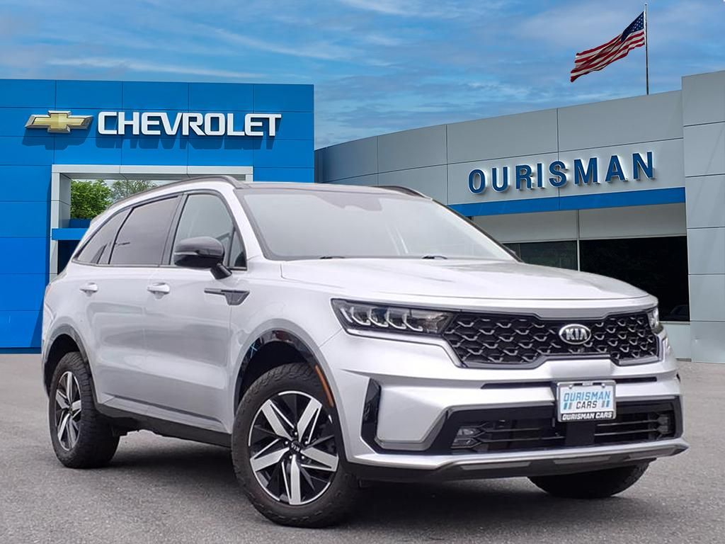 Sparkling Silver 2021 Kia Sorento EX AWD SUV / Crossover All-Wheel Drive 8-Speed Dual Clutch