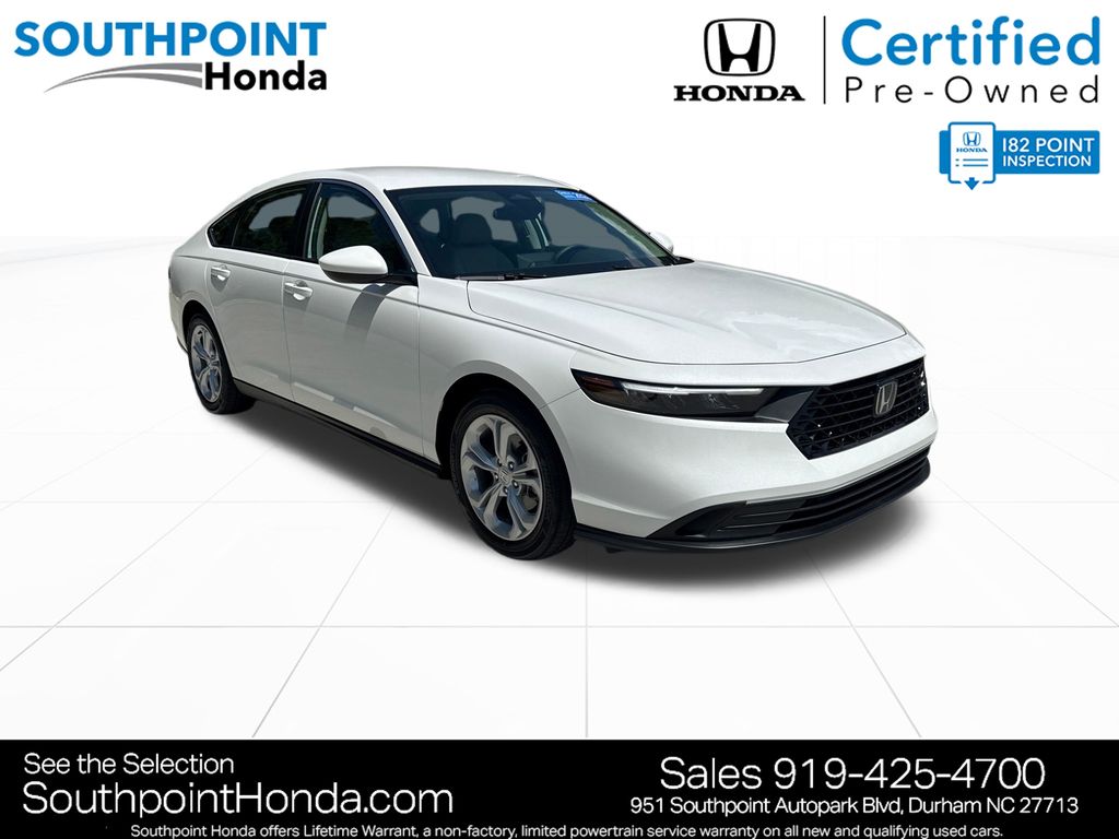 Platinum White Pearl 2026 Honda Accord Sedan Front-Wheel Drive Continuously Variable Transmission