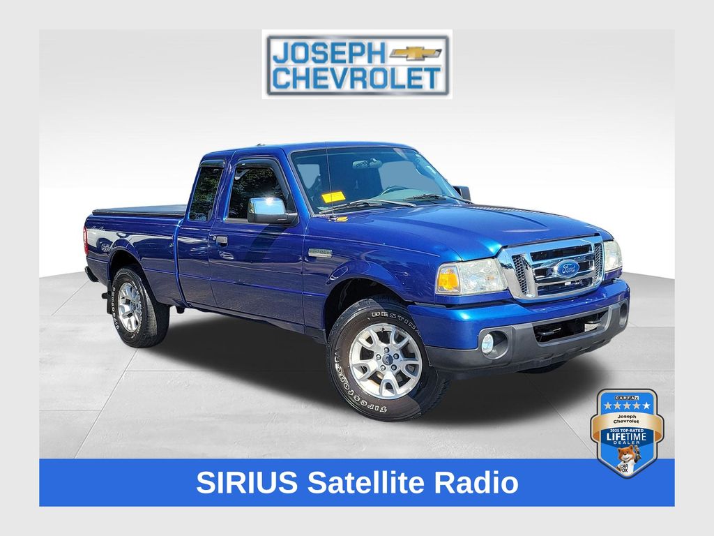Vista Blue Metallic 2011 Ford Ranger Pickup Truck Four-Wheel Drive 5-Speed Automatic Overdrive