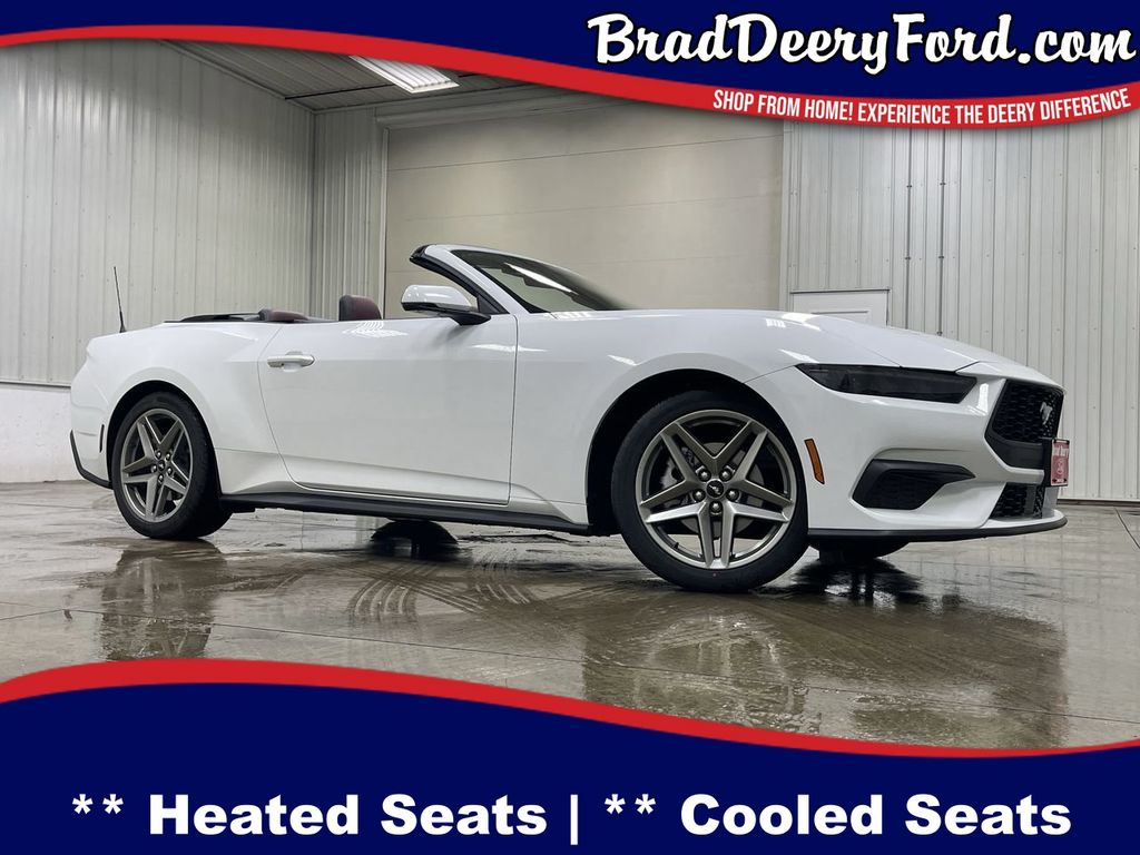 Oxford White 2026 Ford Mustang EcoBoost Premium Convertible RWD Convertible Rear-Wheel Drive Automatic