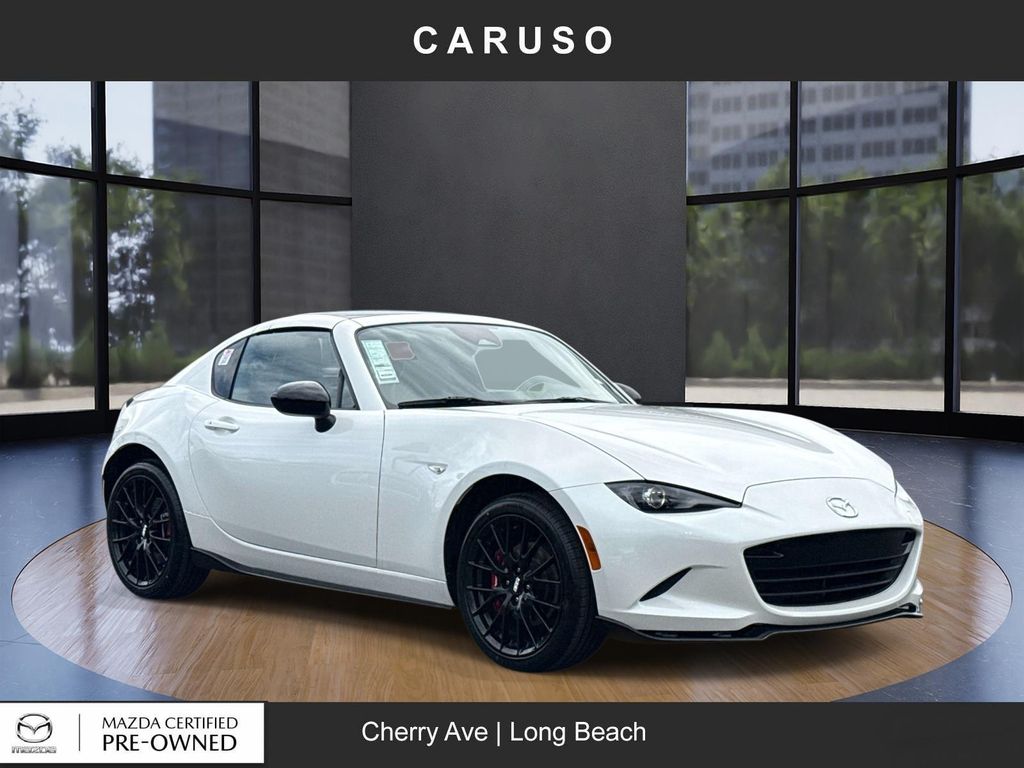 Snowflake White Pearl 2025 Mazda MX-5 Miata RF Club RWD Convertible Rear-Wheel Drive 6-Speed Manual