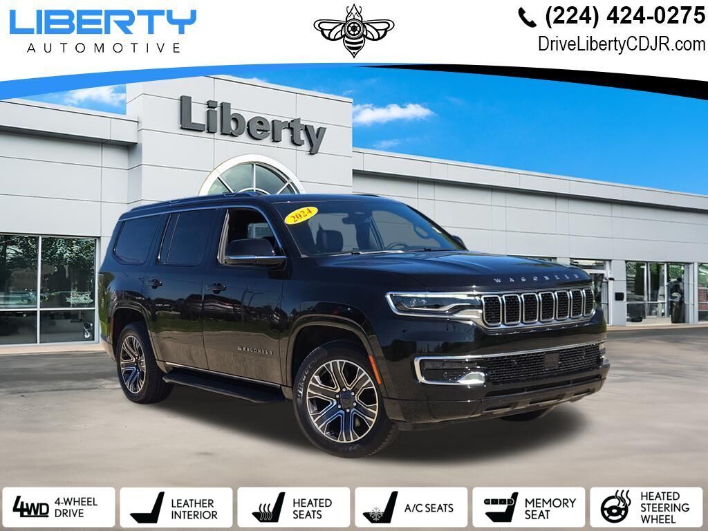 Diamond Black Crystal Pearlcoat 2024 Jeep Wagoneer SUV / Crossover Four-Wheel Drive 8-Speed Automatic