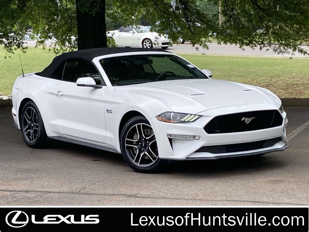 Oxford White 2019 Ford Mustang GT Premium Convertible RWD Convertible Rear-Wheel Drive Automatic