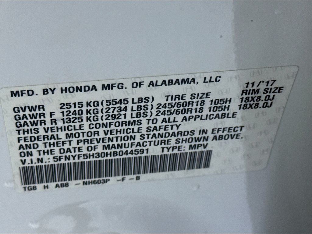 Used Car 2017 Honda Pilot  Ex For Sale Under $20,000 In Austin, Texas