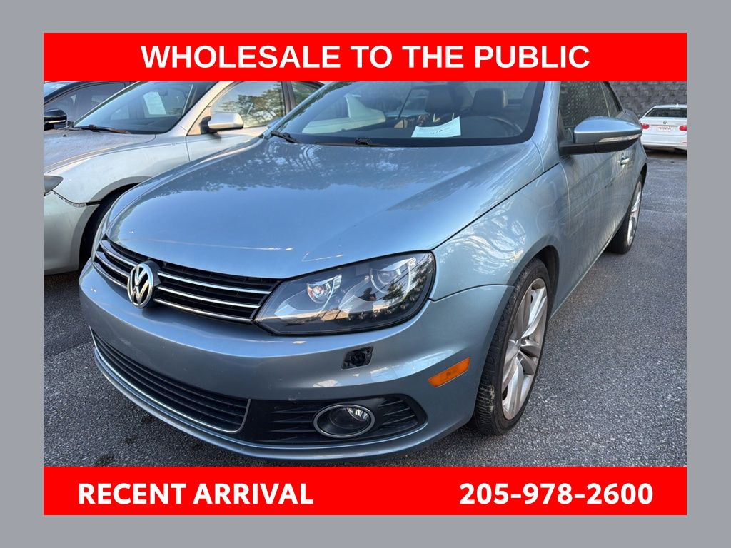 Horizon Blue Metallic 2012 Volkswagen Eos Convertible Front-Wheel Drive 6-Speed Dual Clutch