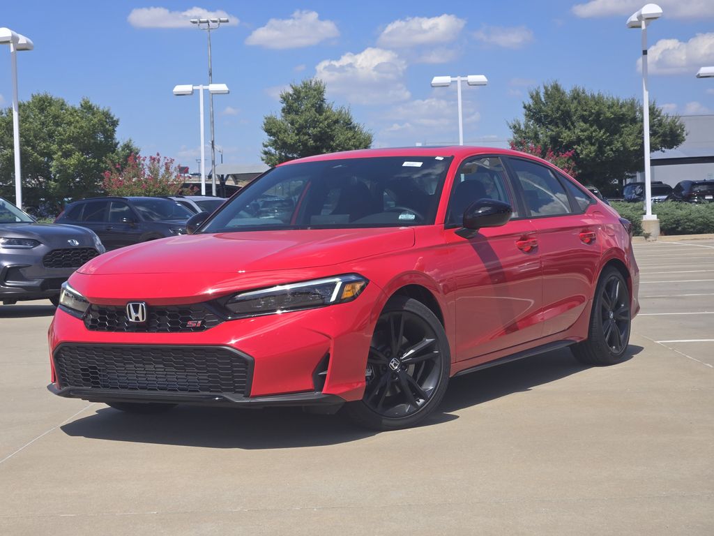Rallye Red 2026 Honda Civic Sedan Front-Wheel Drive 6-Speed Manual