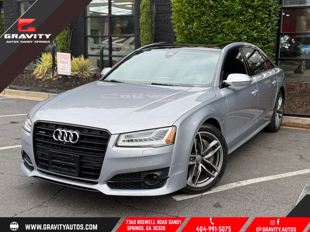 Silver Metallic 2017 Audi A8 L 3.0T quattro Sedan All-Wheel Drive 8-Speed Automatic