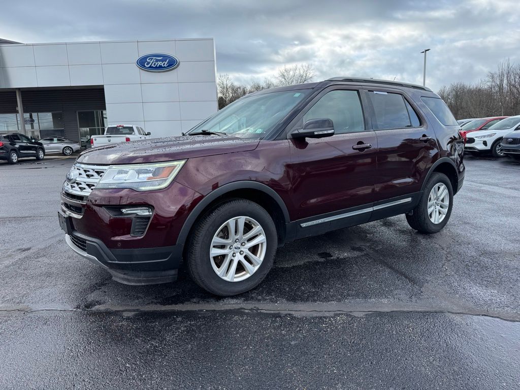 Red (Burgundy) 2018 Ford Explorer XLT AWD SUV / Crossover All-Wheel Drive 6-Speed Automatic
