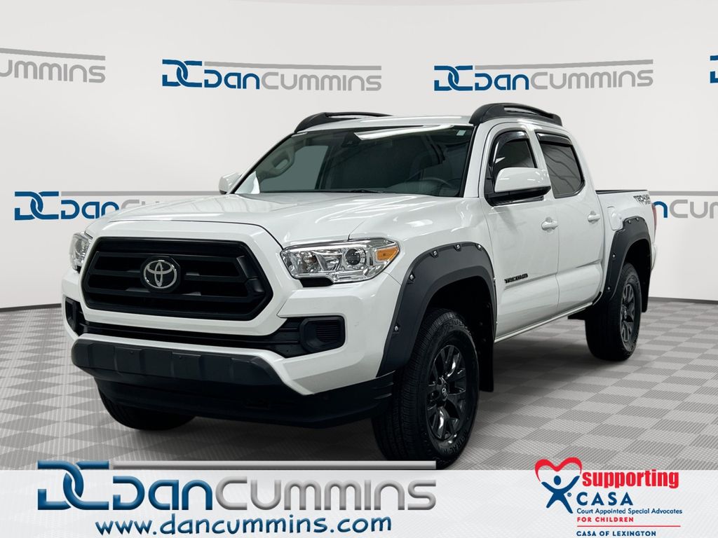 White 2022 Toyota Tacoma Pickup Truck Four-Wheel Drive 6-Speed Automatic