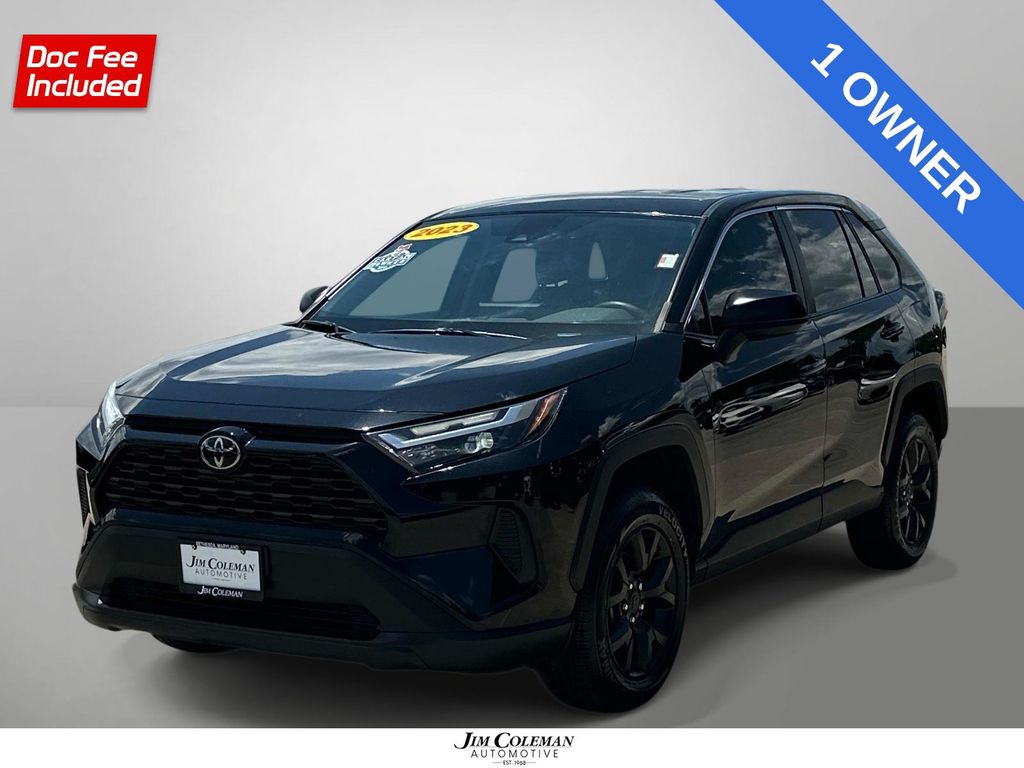 Midnight Black Metallic 2023 Toyota RAV4 LE FWD SUV / Crossover Front-Wheel Drive 8-Speed Automatic