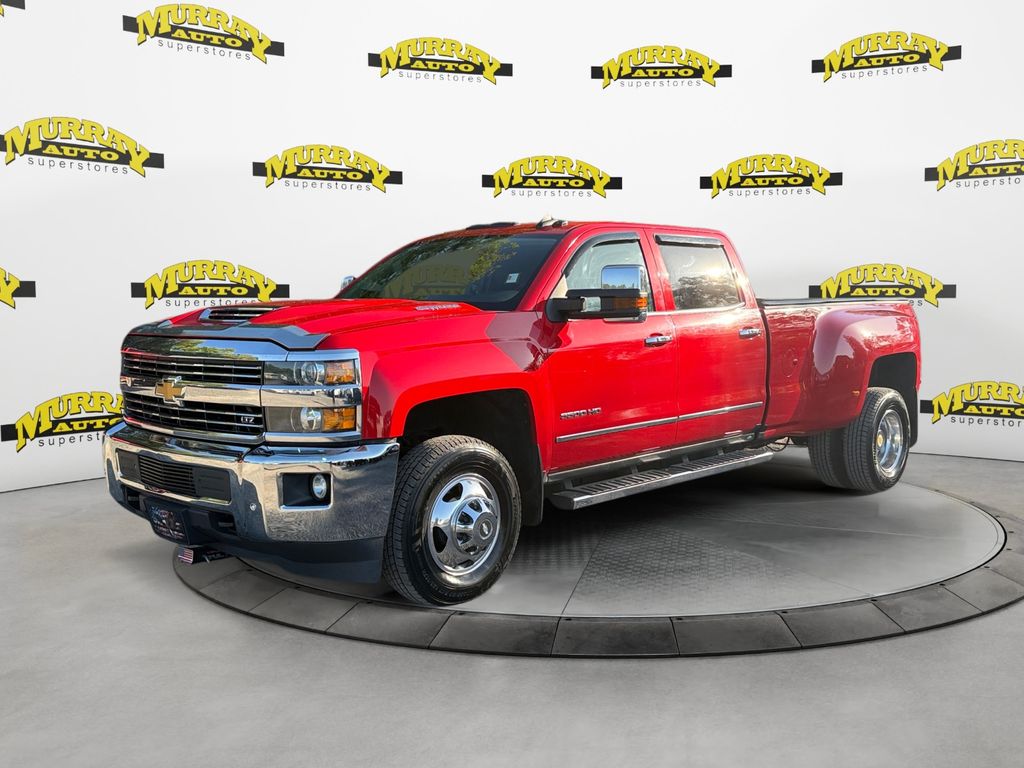 Victory Red 2017 Chevrolet Silverado 3500HD LTZ Crew Cab 4WD Pickup Truck Four-Wheel Drive 6-Speed Automatic